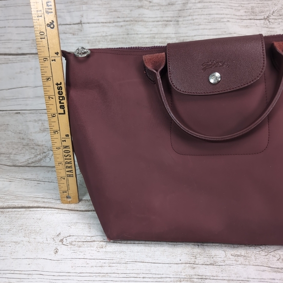 Longchamp Burgundy Le Pilage Tote Bag - Picture 3 of 15